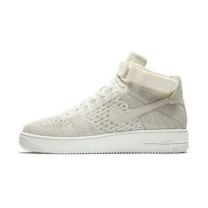 NEW Size 18 Mens Nike Air Force 1 Mid Ultra Flyknit "Sail" Sneakers 817429-101